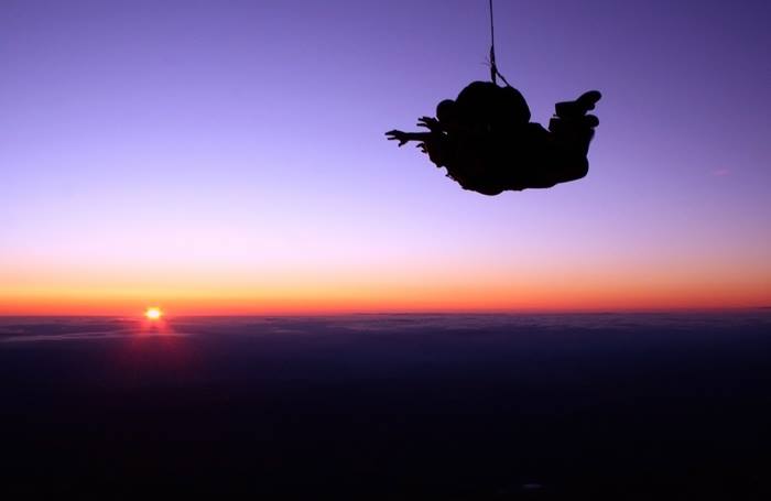 Sunset Skydiving on the East Coast