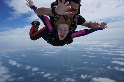 skydiving over virginia, no limits skydiving, tandem skydive