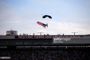 during the NASCAR Sprint Cup Series IRWIN Tools Night Race at Bristol Motor Speedway on August 22, 2015 in Bristol, Tennessee.