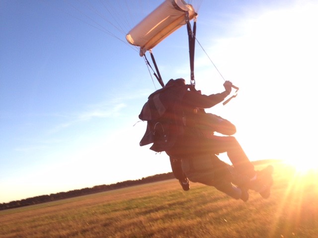Tandem Skydive landing