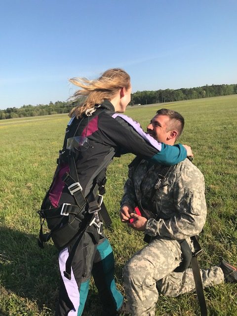 Skydive Wedding Proposal